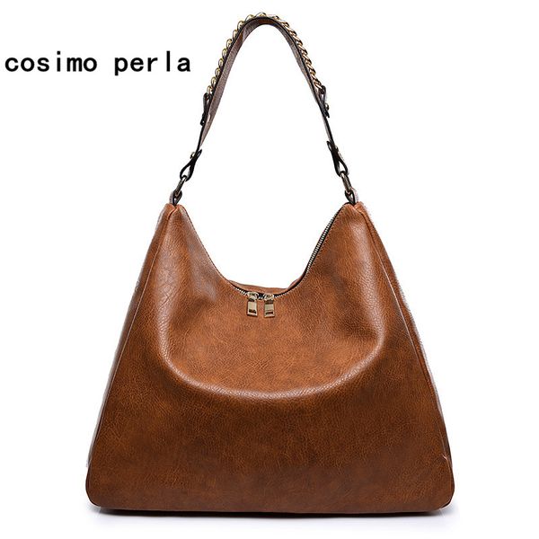 vintage fashion women hobos shoulder bags chains design double zipper large capacity leather tote hand bag female
vintage fashion women hobos shoulder bags chains design double zipper large capacity leather tote hand bag female