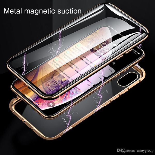 good quality metal magnetic adsorption case for iphone 11 pro xs max x xr 8 7 plus 6s case double sided glass magnet case cover 7plus funda
good quality metal magnetic adsorption case for iphone 11 pro xs max x xr 8 7 plus 6s case double sided glass magnet case cover 7plus funda
