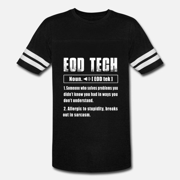 eod tech noun t shirt men printing 100% cotton crew neck letters sunlight comical spring autumn outfit shirt
