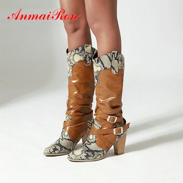 anmairon 2020 snakeskin grain winter boots women fashion spike heels mid-calf boots short plush patchwork women shoes size 34-43, Black
anmairon 2020 snakeskin grain winter boots women fashion spike heels mid-calf boots short plush patchwork women shoes size 34-43, Black