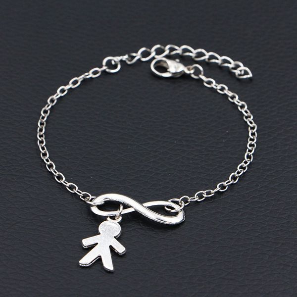 i love my boy charms bracelets antique silver color diy handmade infinity bracelet women fashion jewelry, Red;blue
i love my boy charms bracelets antique silver color diy handmade infinity bracelet women fashion jewelry, Red;blue