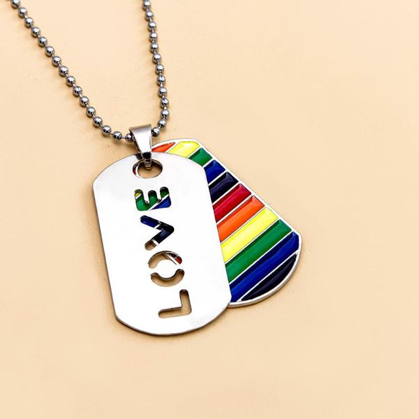 new gay pride alloy necklace about love 1 piece metal fist stainless steel anti-discrimination, Silver
new gay pride alloy necklace about love 1 piece metal fist stainless steel anti-discrimination, Silver