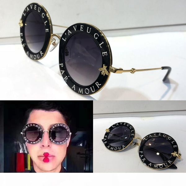 0113 designer sunglasses for women fashion round summer style black gold frame eyewear uv protection lens come with case 0113s, White;black
0113 designer sunglasses for women fashion round summer style black gold frame eyewear uv protection lens come with case 0113s, White;black