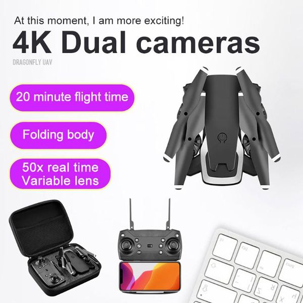 mini cameras foldable design dual camera 4k hd wide-angle optical-flow remote control aircraft selfie drone with
mini cameras foldable design dual camera 4k hd wide-angle optical-flow remote control aircraft selfie drone with