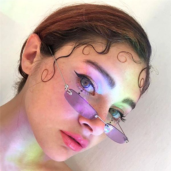 sunglasses mini women small oval rimless tinted yellow lens glasses ladies vintage eyeglass clear pink men, White;black
sunglasses mini women small oval rimless tinted yellow lens glasses ladies vintage eyeglass clear pink men, White;black