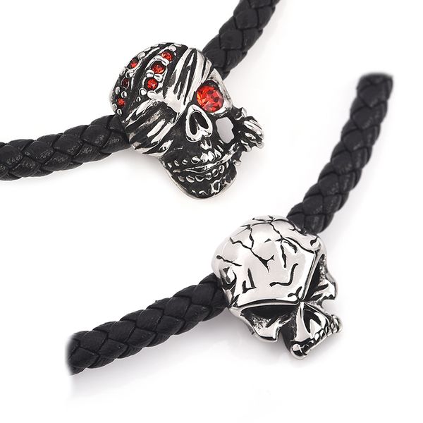 5pcs european halloween metal skull spacer beads hole 2/4/5/6/7/8/9mm for charm diy bracelet necklace jewelry making accessories
5pcs european halloween metal skull spacer beads hole 2/4/5/6/7/8/9mm for charm diy bracelet necklace jewelry making accessories