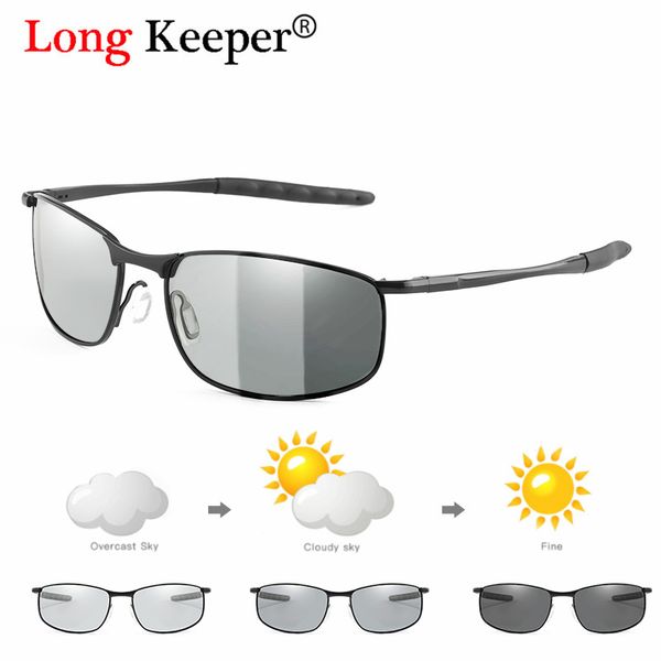 long keeper pchromic brand sunglasses men polarized lens chameleon glasses male change color sun glasses driving goggles, White;black
long keeper pchromic brand sunglasses men polarized lens chameleon glasses male change color sun glasses driving goggles, White;black