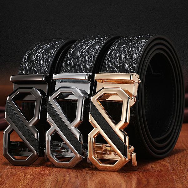 men belt male genuine leather strap h belts for men automatic buckle brand fashion cummerbunds cinturon hombre, Black;brown
men belt male genuine leather strap h belts for men automatic buckle brand fashion cummerbunds cinturon hombre, Black;brown