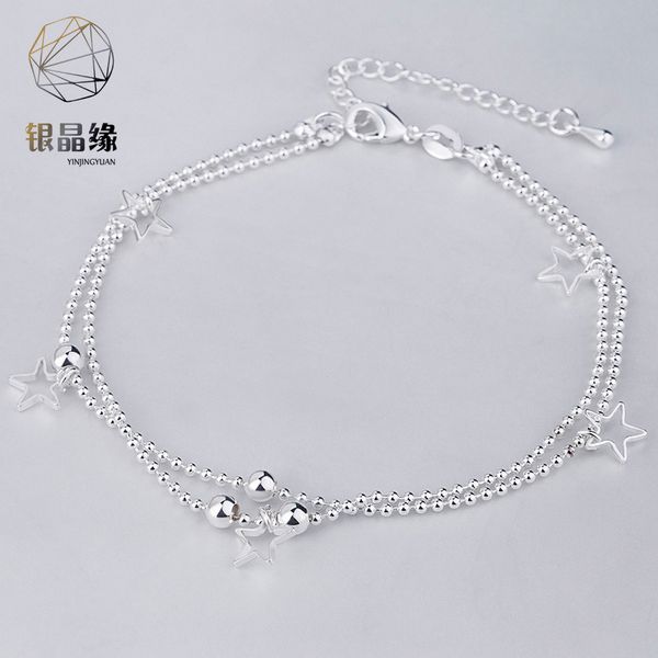 japanese and korean style simple five-pointed star double-layer female personality starfish anklet jewelry, Red;blue
japanese and korean style simple five-pointed star double-layer female personality starfish anklet jewelry, Red;blue