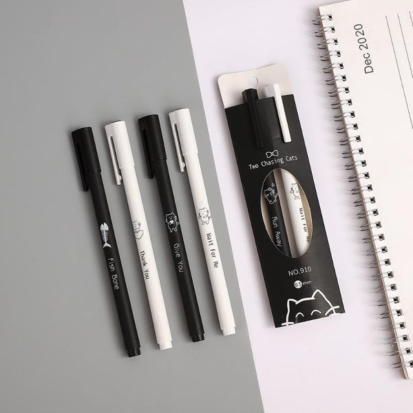jianwu 2pcs 0.5mm cute cat cartoon quick-drying small fresh creative girl heart black gel pen for student supplies kawaii
jianwu 2pcs 0.5mm cute cat cartoon quick-drying small fresh creative girl heart black gel pen for student supplies kawaii