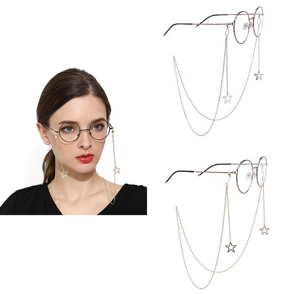 1pc fashion womens penadant eyeglass chains hollow star sunglasses reading glasses chain eyewears cord holder neck strap rope, Silver
1pc fashion womens penadant eyeglass chains hollow star sunglasses reading glasses chain eyewears cord holder neck strap rope, Silver