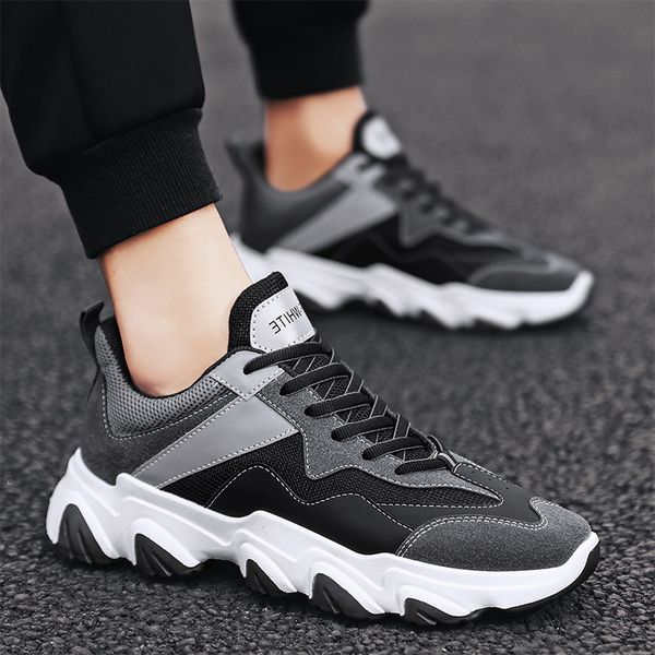 four seasons sports shoes 2020 new thick-soled mesh breathable casual shoes personality non-slip low-fashion men's out, Black
four seasons sports shoes 2020 new thick-soled mesh breathable casual shoes personality non-slip low-fashion men's out, Black