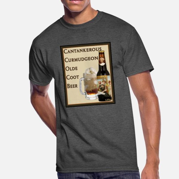 cantankerous curmudgeon olde coot beer logo t shirt men customize cotton round collar cool fit breathable spring cool shirt
cantankerous curmudgeon olde coot beer logo t shirt men customize cotton round collar cool fit breathable spring cool shirt