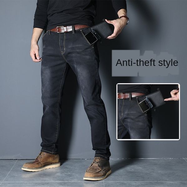 2020 new cotton jeans men denim trousers soft mens pants autumn jean fashion large big size 40 46 48, Blue
2020 new cotton jeans men denim trousers soft mens pants autumn jean fashion large big size 40 46 48, Blue