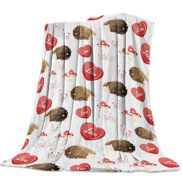 kids throw blanket colorful jungle animals themed decorations cute hedgehogs and hearts
kids throw blanket colorful jungle animals themed decorations cute hedgehogs and hearts