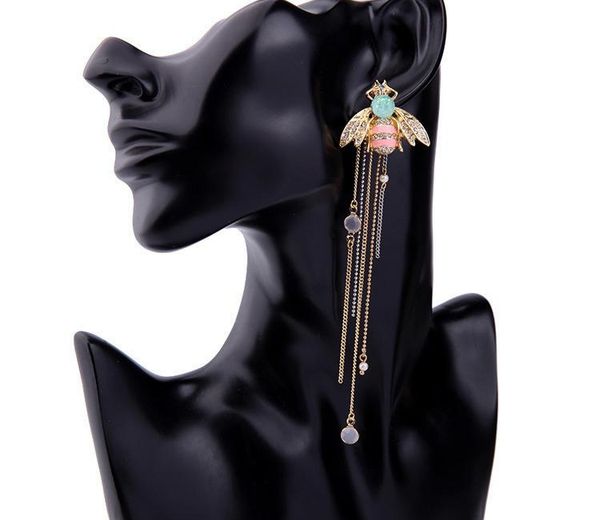 creative long ring tassel earrings 925 sterling silver cute bee drop long dangle white tassel earrings for women jewelry for teen girls16, Golden;silver
creative long ring tassel earrings 925 sterling silver cute bee drop long dangle white tassel earrings for women jewelry for teen girls16, Golden;silver