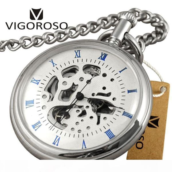 vigoroso smooth back silver alloy retro steampunk hand winding mechanical pocket watch fob chain pendant classical clock men t200502, Slivery;golden
vigoroso smooth back silver alloy retro steampunk hand winding mechanical pocket watch fob chain pendant classical clock men t200502, Slivery;golden
