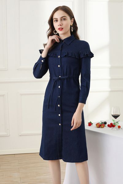 805 2020 summer a line long sleeve lapel neck dress prom fashion flora print above knee brand same style as, Black
805 2020 summer a line long sleeve lapel neck dress prom fashion flora print above knee brand same style as, Black