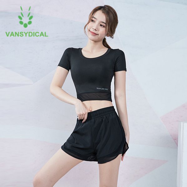 vansydical summer workout set women yoga set gym shorts and cropped outfit sportswear running fitness sports suit 2pcs/set, White;red
vansydical summer workout set women yoga set gym shorts and cropped outfit sportswear running fitness sports suit 2pcs/set, White;red