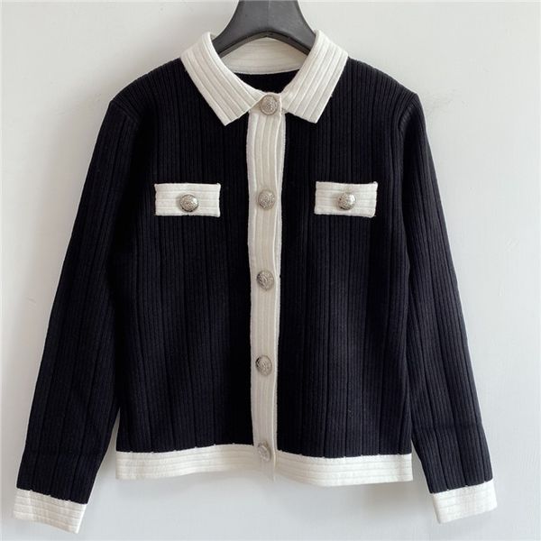 women designer sweaters new women cardigan vintage splice autumn ladies pullover jumper stylist long sleeve luxury sweater pullover sweater, White;black
women designer sweaters new women cardigan vintage splice autumn ladies pullover jumper stylist long sleeve luxury sweater pullover sweater, White;black