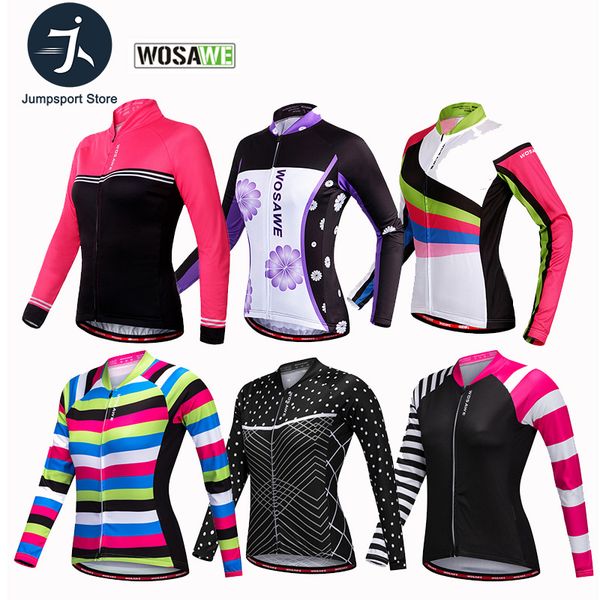 racing jackets wosawe 2021 women's cycling long sleeves t-shirt road bike mtb quick dry spring autumn female breathable bicycle jersey, Black;red
racing jackets wosawe 2021 women's cycling long sleeves t-shirt road bike mtb quick dry spring autumn female breathable bicycle jersey, Black;red