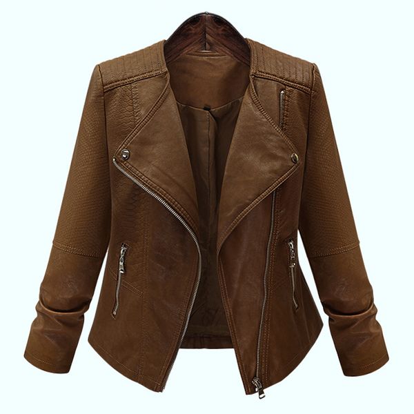 2019 new style for autumn and winter long-sleeved locomotive leather large size dress cardigan coat slim slimming pu leather cropped jacket, Black
2019 new style for autumn and winter long-sleeved locomotive leather large size dress cardigan coat slim slimming pu leather cropped jacket, Black