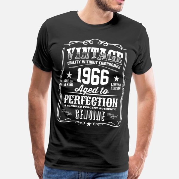 vintage 1966 aged to perfection white print t shirt men customized cotton crew neck letters gift fashion spring trend shirt, White;black
vintage 1966 aged to perfection white print t shirt men customized cotton crew neck letters gift fashion spring trend shirt, White;black
