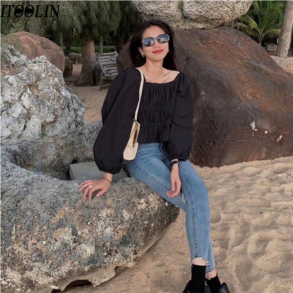 itoolin vintage womens blouses crop puff sleeve blouse women's clothing ladies autumn 2020 female women blouses, White
itoolin vintage womens blouses crop puff sleeve blouse women's clothing ladies autumn 2020 female women blouses, White