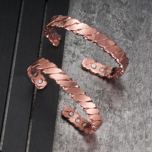 vinterly magnetic copper bracelet men adjustable open cuff bracelets arthritis health energy charms bracelets bangles for women, Black
vinterly magnetic copper bracelet men adjustable open cuff bracelets arthritis health energy charms bracelets bangles for women, Black