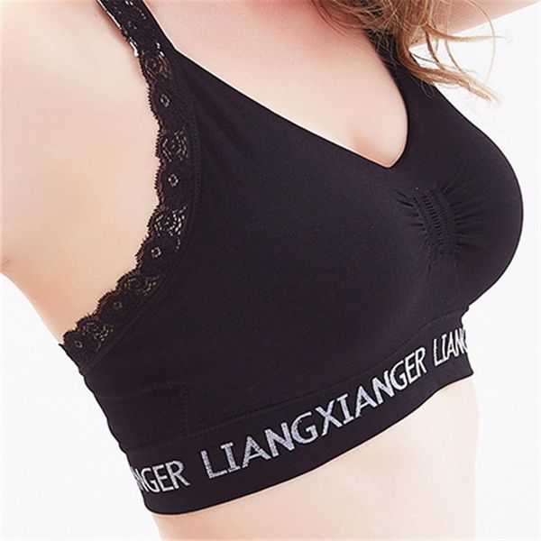women letter print gym fitness bras beautiful cross back lace sports bra push up shockproof running vest cropped sport top, White;black
women letter print gym fitness bras beautiful cross back lace sports bra push up shockproof running vest cropped sport top, White;black