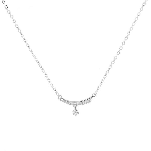new smile line necklace hypoallergenic clavicle chain popular clavicle accessories birthday gift for woman, Silver
new smile line necklace hypoallergenic clavicle chain popular clavicle accessories birthday gift for woman, Silver