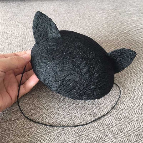 fascinators french noble aristocratic hats bonnet elegant lace ears like black cat lovely british royal headdress, Blue;gray
fascinators french noble aristocratic hats bonnet elegant lace ears like black cat lovely british royal headdress, Blue;gray