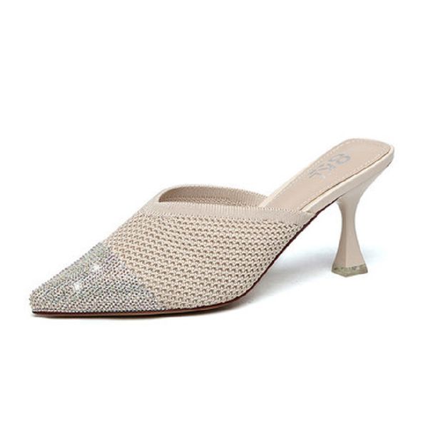 2020 summer new ladies sandals and slippers wild comfortable set tiptoe high-heeled thin heel female slippers korean version, Black
2020 summer new ladies sandals and slippers wild comfortable set tiptoe high-heeled thin heel female slippers korean version, Black