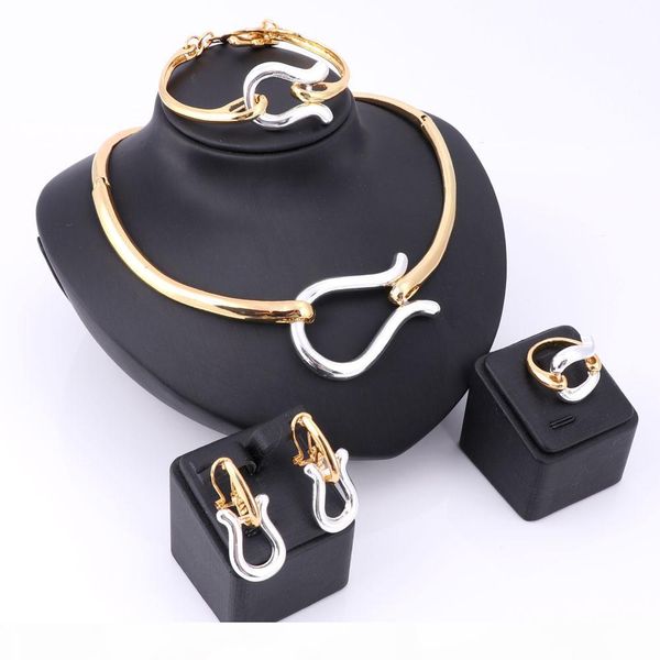 vintage retro nigerian elegant gold silver plated necklace earrings ring bracelet bridal jewelry sets for women wedding party, Slivery;golden
vintage retro nigerian elegant gold silver plated necklace earrings ring bracelet bridal jewelry sets for women wedding party, Slivery;golden
