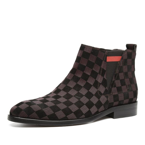 fashion black / brown pointed toe lattice mens casual boots genuine leather boots man ankle
fashion black / brown pointed toe lattice mens casual boots genuine leather boots man ankle