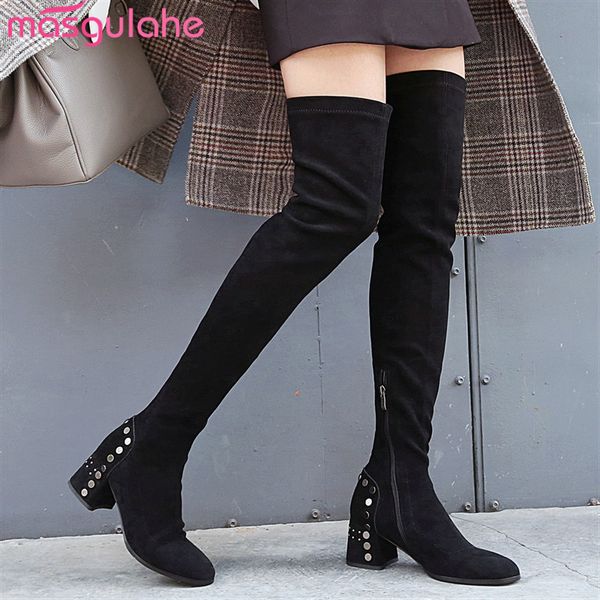 masgulahe new 2020 winter over the knee boots high heels shoes black wholesale women boots fashion woman
masgulahe new 2020 winter over the knee boots high heels shoes black wholesale women boots fashion woman