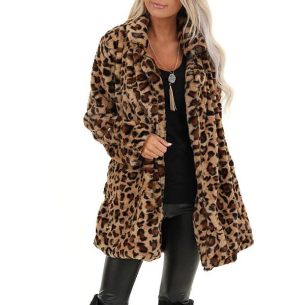 women's trench coats coat plush leopard faux fur pocket fuzzy warm autumn winter oversized outerwear long brown fashion, Tan;black
women's trench coats coat plush leopard faux fur pocket fuzzy warm autumn winter oversized outerwear long brown fashion, Tan;black