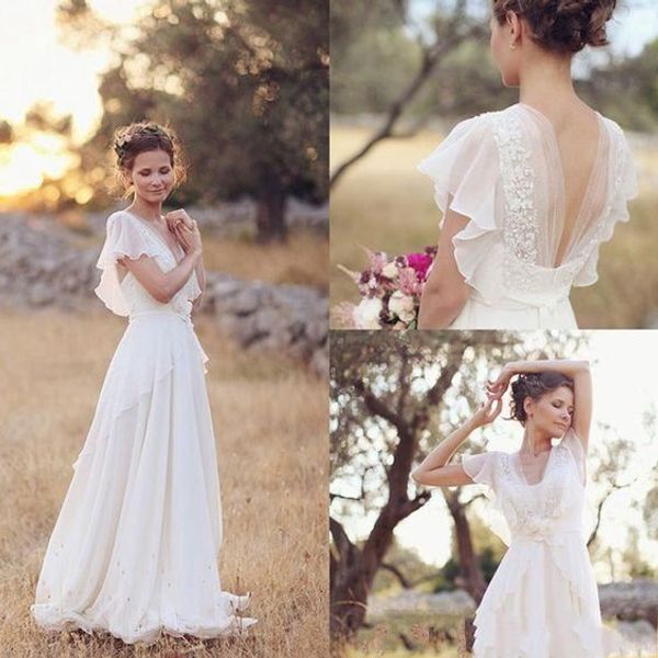 bohemian hippie style wedding dresses beach a-line wedding dress bridal gowns backless white lace chiffon boho
bohemian hippie style wedding dresses beach a-line wedding dress bridal gowns backless white lace chiffon boho