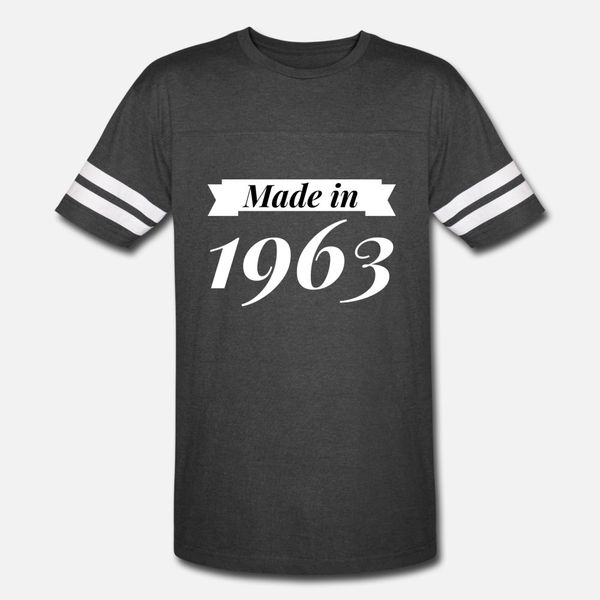 made in 1963 t shirt men personalized short sleeve plus size 3xl pictures sunlight funny casual summer style slim shirt, White;black
made in 1963 t shirt men personalized short sleeve plus size 3xl pictures sunlight funny casual summer style slim shirt, White;black