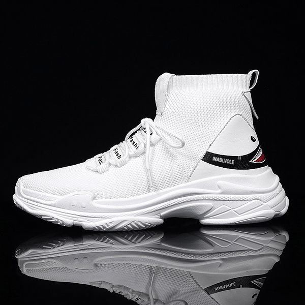 boots weweya high men lace up ankle boot white sneakers sock shoes man thick bottom couple footwear 35-44, Black
boots weweya high men lace up ankle boot white sneakers sock shoes man thick bottom couple footwear 35-44, Black