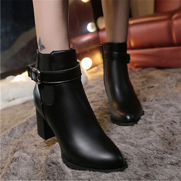 winter pu high heels boots women ankle boots ladies fashion pointed toe gladiator black leather shoes for woman plus size 34-42
winter pu high heels boots women ankle boots ladies fashion pointed toe gladiator black leather shoes for woman plus size 34-42