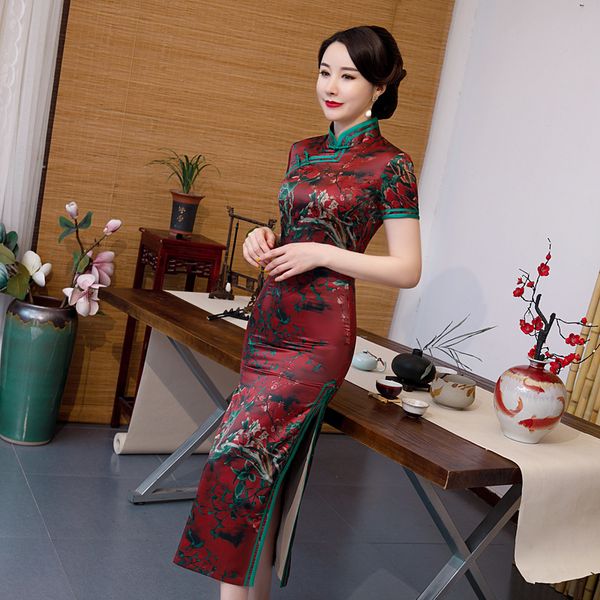 ethnic clothing vintage chinese traditional women rayon print flower qipao plus size 4xl double-deck cheongsam formal dress, Red
ethnic clothing vintage chinese traditional women rayon print flower qipao plus size 4xl double-deck cheongsam formal dress, Red