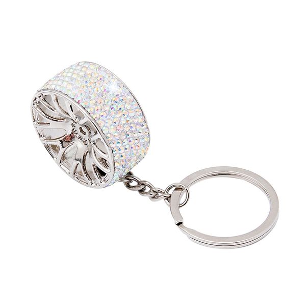 new rhinestone alphabet keyring initial creative wheel key ring chain hub rim model car key chain keyring, Silver
new rhinestone alphabet keyring initial creative wheel key ring chain hub rim model car key chain keyring, Silver