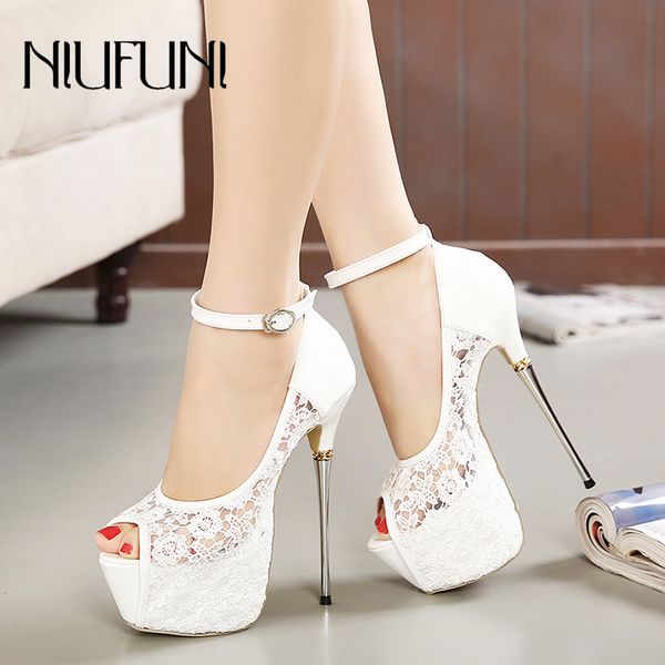 women's ultra high heels wedding pumps 16cm peep toe elegant buckle nightclub party shoes ladies lace platform metal stiletto t200831, Black
women's ultra high heels wedding pumps 16cm peep toe elegant buckle nightclub party shoes ladies lace platform metal stiletto t200831, Black