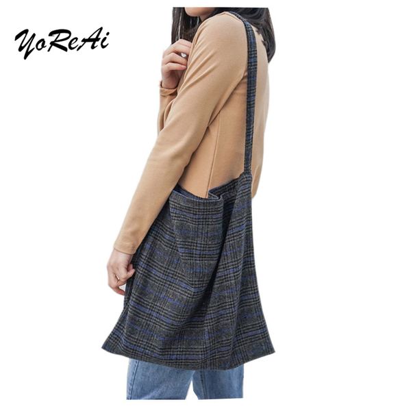 yoreai japanese four seasons new minimalist literary crossbody bag plaid wool shoulders portable street cloth bags
yoreai japanese four seasons new minimalist literary crossbody bag plaid wool shoulders portable street cloth bags