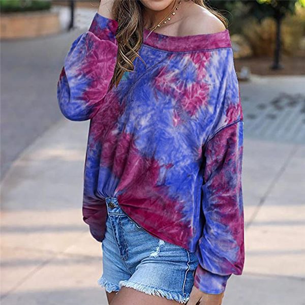tie dye womens designer hoodie gradient color hoodies spring autumn long sleeve crew neck loose woman sweatshirts, Black
tie dye womens designer hoodie gradient color hoodies spring autumn long sleeve crew neck loose woman sweatshirts, Black