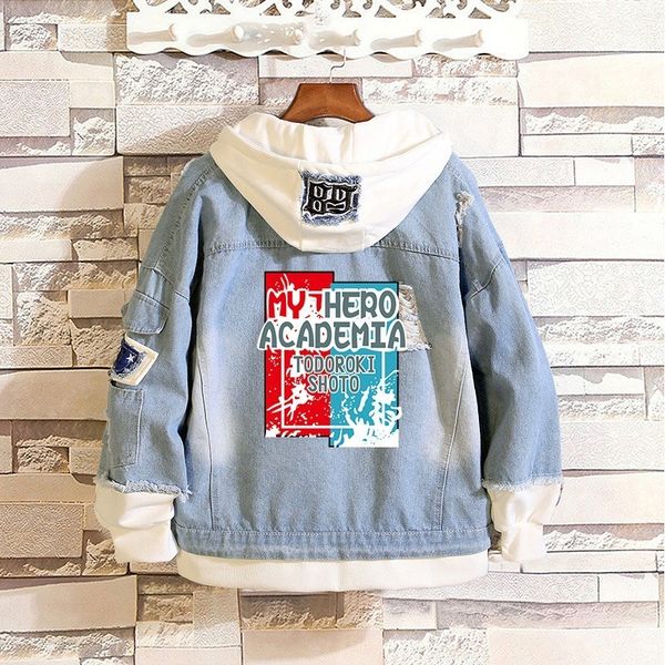 new arrival for anime my hero academia design loose jeans coat boku no hero academia hooded denim jacket sweatshirt, Black
new arrival for anime my hero academia design loose jeans coat boku no hero academia hooded denim jacket sweatshirt, Black