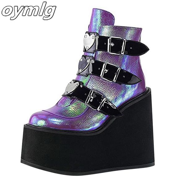 women boots brand new fashion female platform boots classic wedges ankle women 2020 metal buckle autumn shoes woman, Black
women boots brand new fashion female platform boots classic wedges ankle women 2020 metal buckle autumn shoes woman, Black