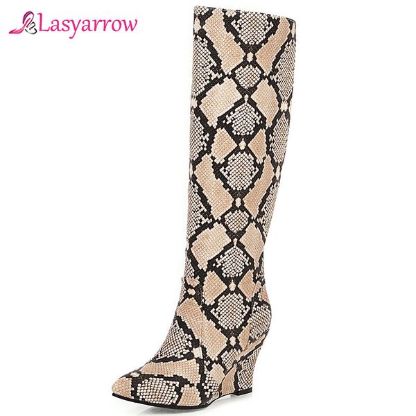lasyarrow size 34-43 fashion knee high boots women wedges high heels prom boots pointed toe autumn winter womes 2020 j1144, Black
lasyarrow size 34-43 fashion knee high boots women wedges high heels prom boots pointed toe autumn winter womes 2020 j1144, Black