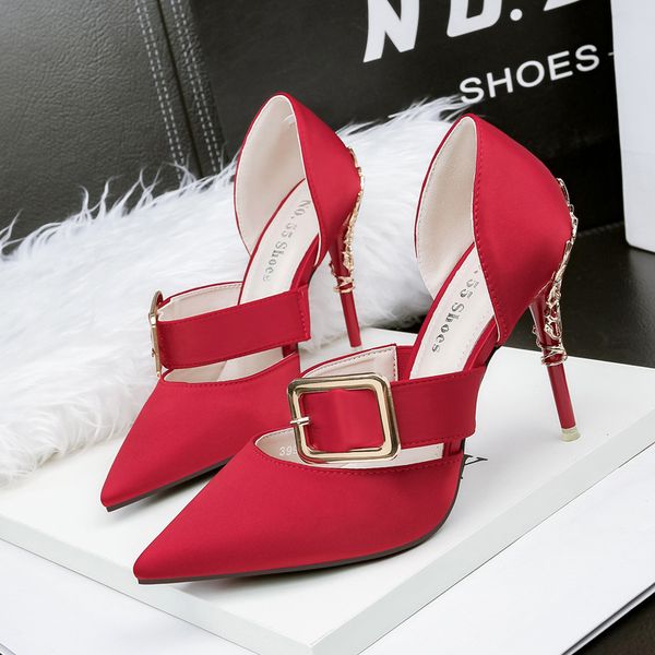 fairy2020 (this type 399-2 will not be replenished after sale) high nightclub thin metal heel sandals, Black
fairy2020 (this type 399-2 will not be replenished after sale) high nightclub thin metal heel sandals, Black